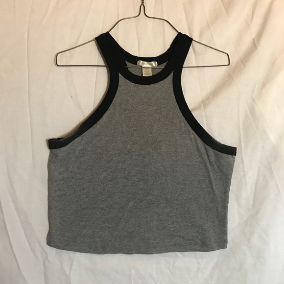 Grey cropped top - Picture 1 of 2
